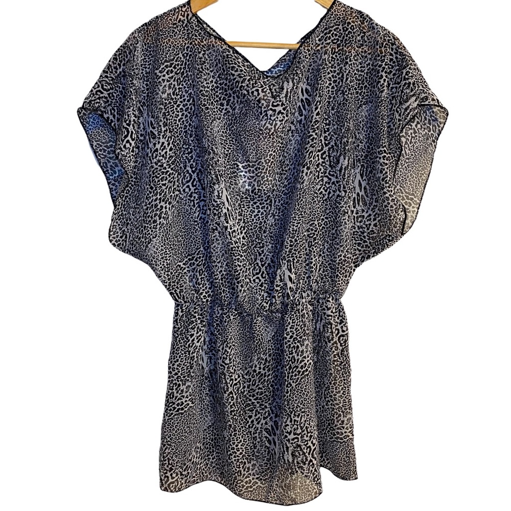 Leopard Print Swimsuit Coverup